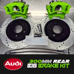Audi S4 2.7 Twin Turbo 99-01 Rear Drilled Grooved Black Brake Discs MTEC Pads 